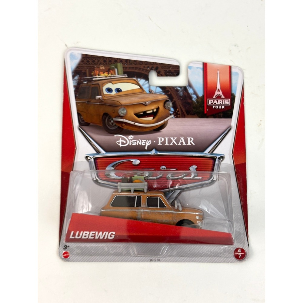 Disney Pixar Cars Lubewig Paris Tour Mattel 1 55 Diecast New Sealed